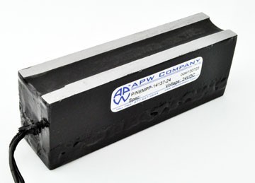 EMPP-14137-24 Parallel Pole Electromagnet 1.0 W x 4.0 L x 1.27 H - 24 vdc Holding 260 lbs
