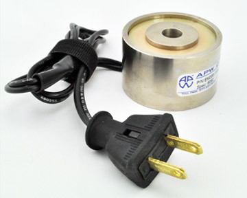 MISC-017-INSTALL Installed - Flat Handle Plug 2-Pole, 2-Wire (applied to purchased electromagnet)