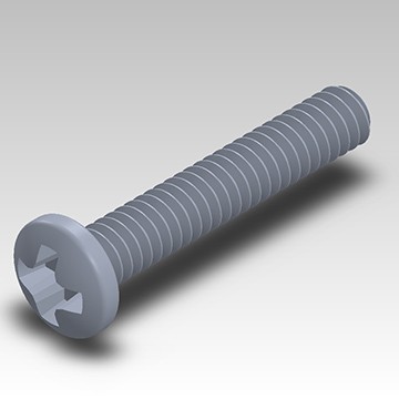 SCRM-002 - EM050 2-56 x 1/2 Pan Head Mach. Screw Pltd.