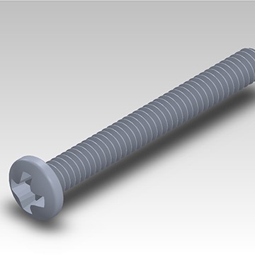 SCRM-003 - EM050 2-56 x 3/4 Pan Head Mach. Screw Pltd.