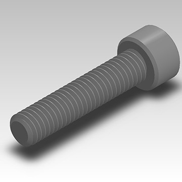 SCRM-005 - EM137 10-32 x 5/8 (13/16 Total) 5/8 socket head cap screw w/ nylon patch