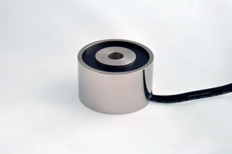 EM200-12-112 - Round Electromagnet 2 inch Dia. 12 volts DC - Holding 105 lbs.