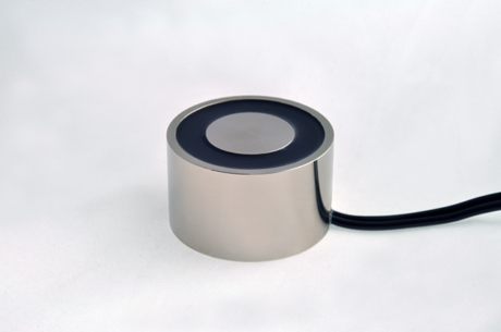 EM200-220ac-112-A - Round Electromagnet 2 inch Dia. 220 volts AC - Holding 105 lbs.