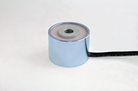 EM175-24-112 - Round Electromagnet 1.75 inch Dia. 24 volts DC - Holding 75 lbs.